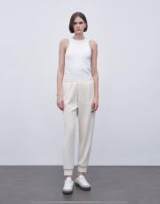 modal jogger pantolon krem