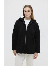 şardonlu küt kesim hırka siyah