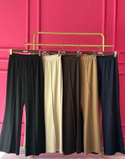 sentez panego örme ispanyol paça pantolon lacivert