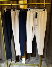 sentez  yandan cepli bağcıklı pantolon lacivert