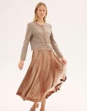 virgilia takım kare desen bej 3