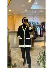 ghisa angora hırka siyah