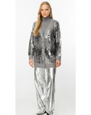 ghisa pullu hırka gri