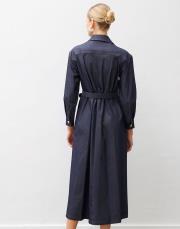 nancy kot gömlek elbise mavi 4