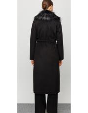 ghisa kürkl detaylı kaban siyah 2