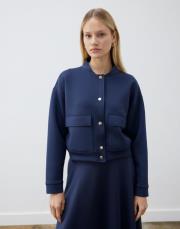 mare scuba puf kısa ceket lacivert