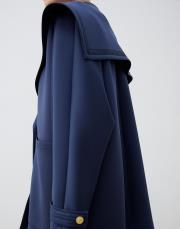 frame şeritli puf kap lacivert 3