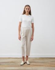 scuba oversize çimalı pantolon taş