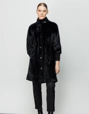 ghisa ribana detaylı kaban asil siyah siyah