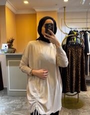 ghisa taşlı büzgü detay tunik taş 2