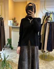 lotus ithal triko kazak siyah