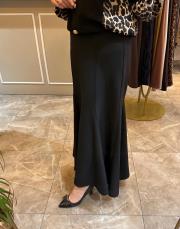 sentez lena üçgen parçalı balık etek siyah 2