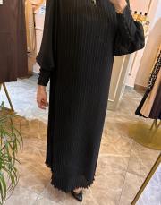 zems pilise detaylı elbise siyah 2