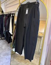 sentez kanguru kanvas pantolon siyah