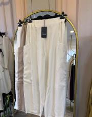 sentez kanguru kanvas pantolon beyaz