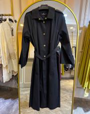 ghisa paraşüt kumaş ince trençkot kap siyah