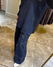 ceremony deniz kabuğu işlemeli denim pantolon lacivert 3