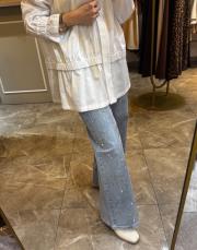 ghisa taşlı jean pantolon mavi 2