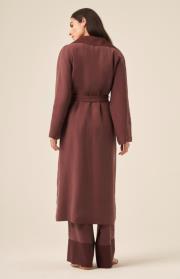 ceremony içi dubai dışı pasion çift taraflı kap kızıl kahve 3