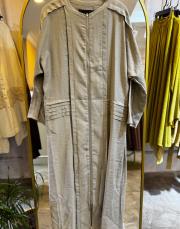 ceremony omuzları aller detaylı cep kenarı pileli kap gri