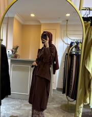 ceremony yanı volanlı slopet detaylı kap bordo