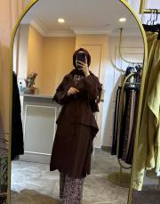 ceremony yanı volanlı slopet detaylı kap bordo 2