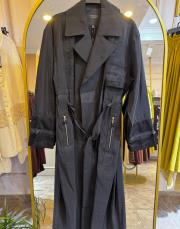 ceremony kolları file detaylı trenç siyah