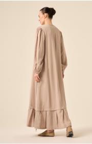 ceremony yanı fermuarlı verano ferace taş 3