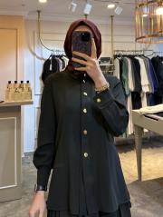 ceremony gold düğmeli ceket siyah 2