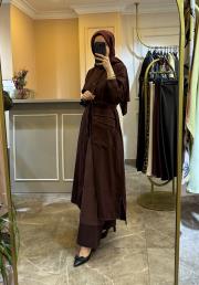 ceremony bol paça beli lastikli pasıon pantolon bordo 3