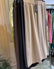 sentez yanı nervürlü modal kumaş etek lacivert 2