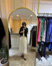 ceremony önden iki cepli kısa dubai ceket siyah 3