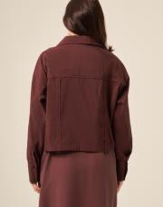 ceremony önden iki cepli kısa dubai ceket kızıl kahve 2