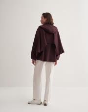 kk desıgn parçalı koton trençkot mürdüm 3