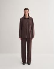 kk desıgn modal yarım fermuarlı sweatshirt kahve