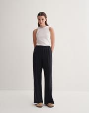kk desıgn modal düz kesim bol pantolon siyah