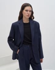 kk desıgn %100 keten blazer lacivert 2