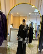 2572 kaz ayak gömlek siyah 2