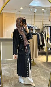 ghisa kuş gözü detaylı kap siyah 2