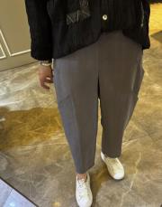 duti keten havuç pantolon gri 3