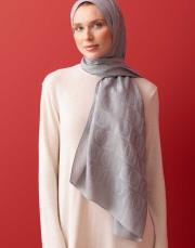 ımannoor dama desen naia şal gümüş
