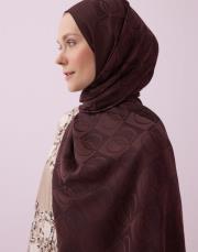 ımannoor dama desen naia şal kahve