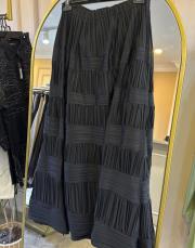 ceremony enine ve boyuna pliseli etek siyah