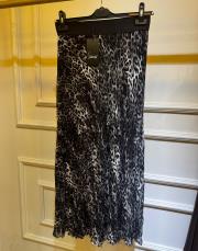 sentez leopar kırıştırma etek antrasit