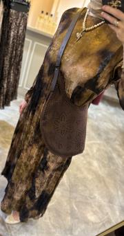 lissmore çanta kombinli elbise kahve 5