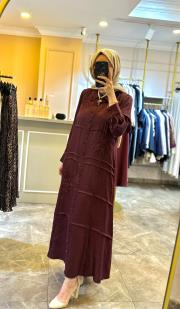 lissmore işlemeli gömlek elbise  5