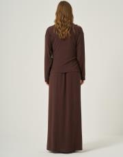 ceremony iç elbisesi bambu ön iki pat taş detaylı takım kahve 3