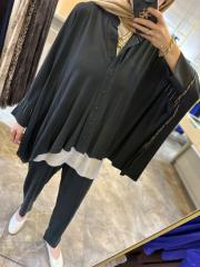 ghisa yarasa kollu takım siyah 5