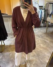 ghisa soğuk iplik merserize hırka kahve 3