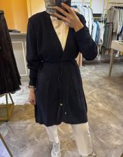 ghisa soğuk iplik merserize hırka siyah 2